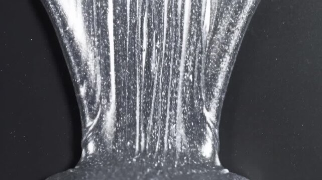 Shimmering glassware with elegant reflections and textures