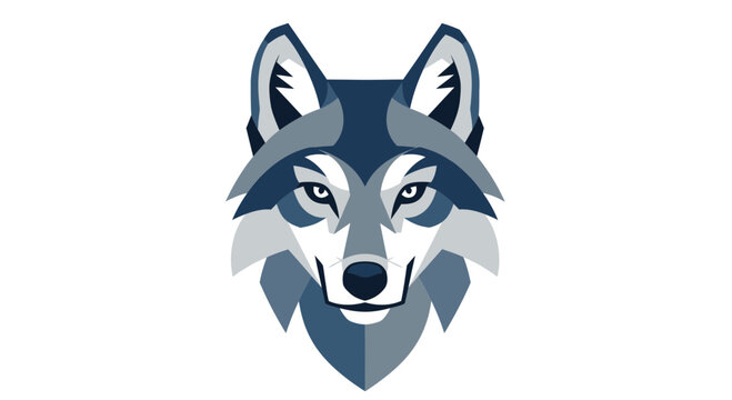 Wolf Head Illustration Design.