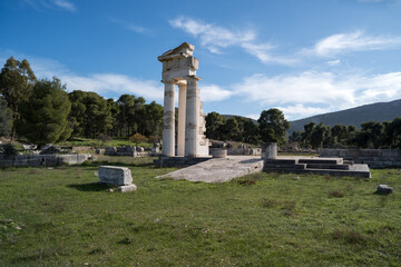 Fototapeta premium Ancient Ruins at Sanctuary of Asklepios in Epidauros Greece