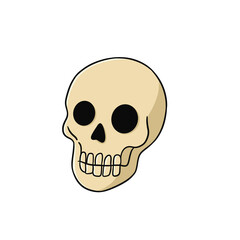 Fototapeta premium skull symbol Halloween
