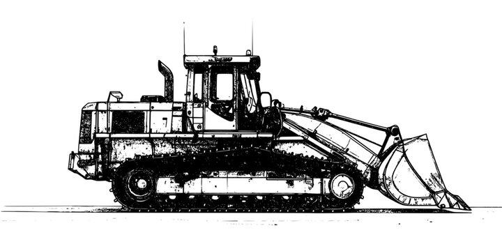 heavy construction loader vehicle earthmoving machinery equipment with scoop bucket
