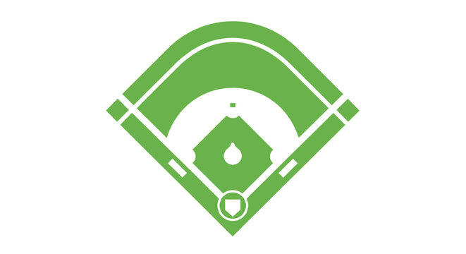 Green Baseball Field Icon