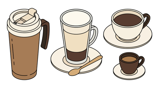 Coffee Cups and Thermos.