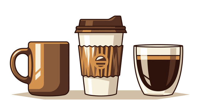 Coffee Cups Lineup.