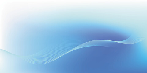 Obraz premium abstract blue wave background. abstract soft blue gradient with wave dynamic lines.