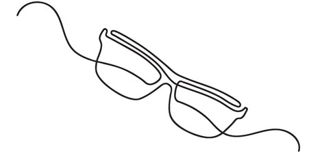 Obraz premium Glasses line art