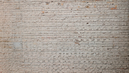 Fototapeta premium Beigebrick texture background with repeating pattern