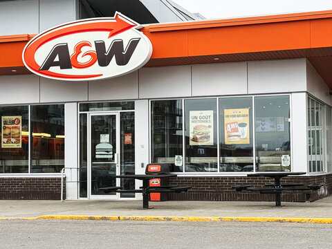 restaurant A&W &agrave; Qu&eacute;bec, Canada