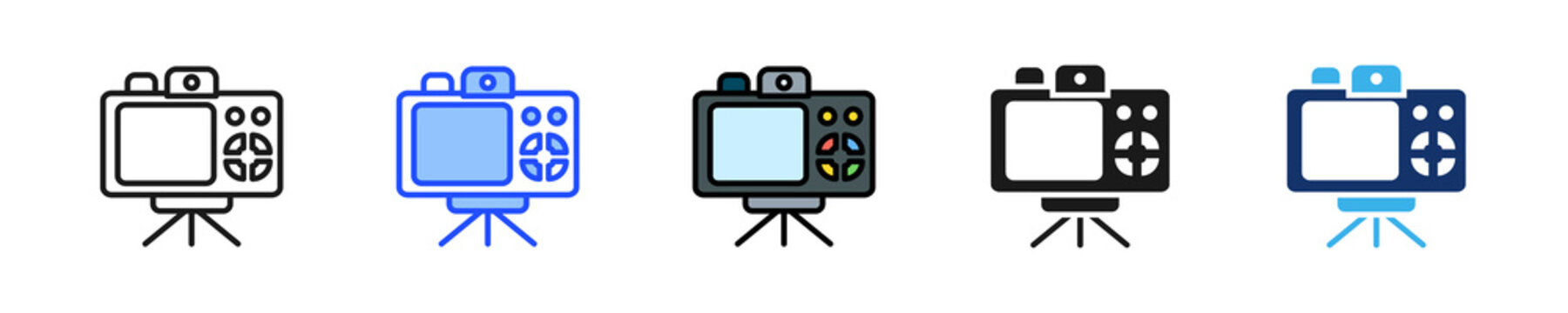 Ui Recorder Icon Collection With Multiple Styles