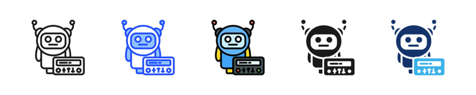 Rpa Control Panel Icon Collection With Multiple Styles