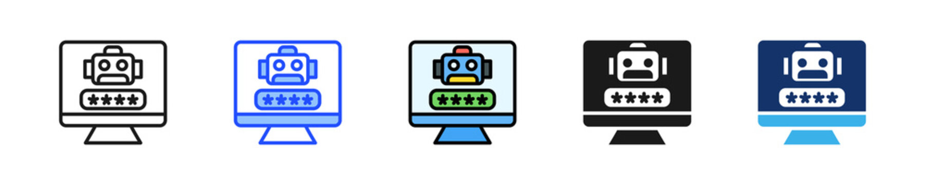 Auto Login Icon Collection With Multiple Styles