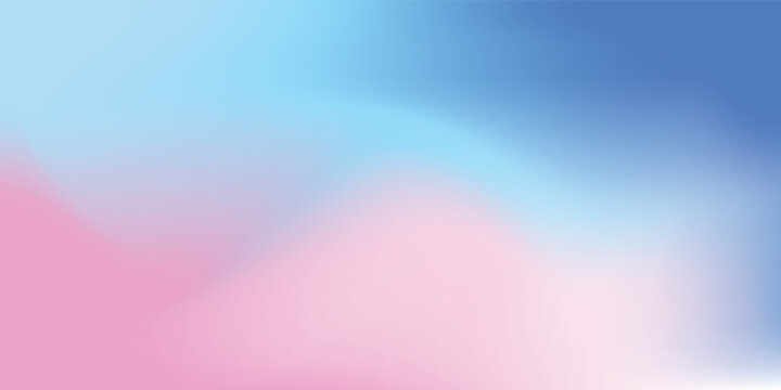 Bright blue, white, and pink gradient with a smooth blend creating a vibrant and uplifting abstract background.