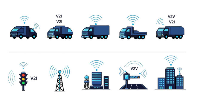 Vehicles and city connected wireless network.