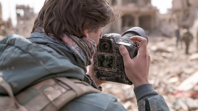 <War-torn Ruins: Journalistic Photography Capturing Urban Destruction and Human Resilience>