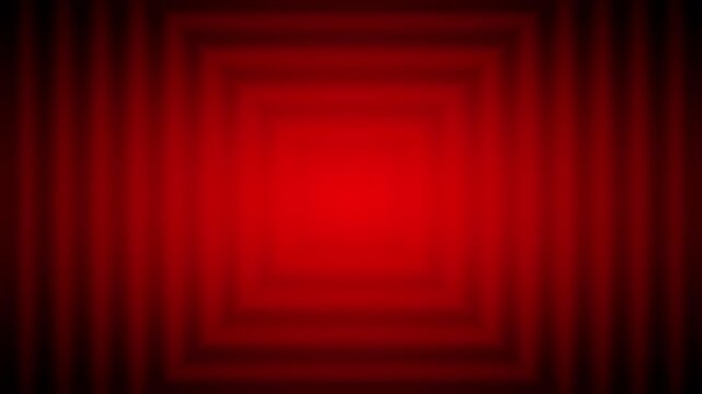 Red concentric square pulse with digital heartbeat motion loop background