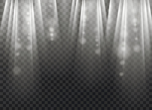 Rays of light. Vector shining effect