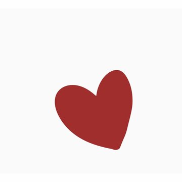 Broken  heart on white background
