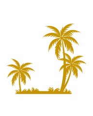 Fototapeta premium palm tree on the beach