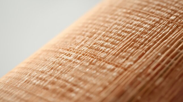 Close-up macro view of textured natural wood grain with fine parallel lines