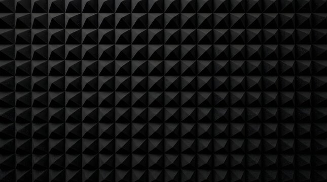 Black triangular pyramid textured surface structure