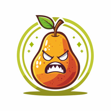 Angry Pear Character Icon