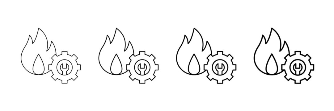 Hotfix Update Icons Vector Set In Different Stroke Line Style