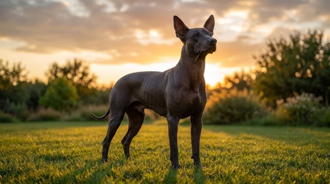 
The Mexican Hairless Dog is a breed of dog originating from Mexico. Lacking fur, as the name suggests, it is popular in its country of origin.