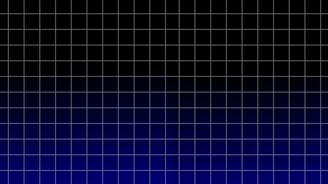 Blue background motion grid animation wit grain glowing