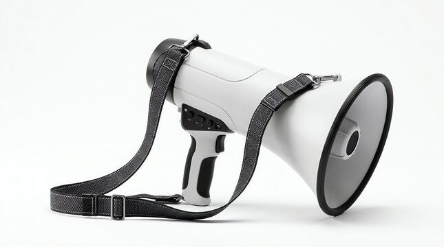 Megaphone Handheld Wireless Loudspeaker with Strap for Outdoor Events and Crowd Communication