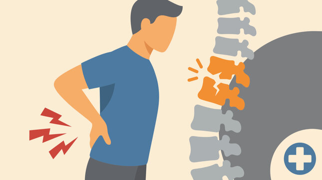 Back Pain Spinal Injury Concept