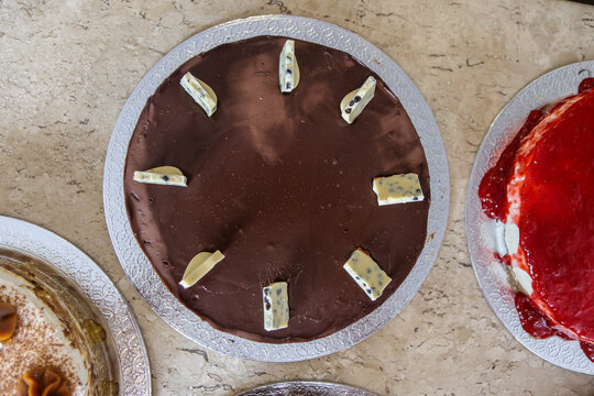 Assortment of Brazilian Sweets, Cakes and Desserts for Afternoon Coffee