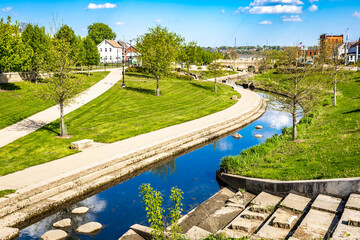 Bee Branch Creek Greenway in Summer Dubuque © PhotoSpirit