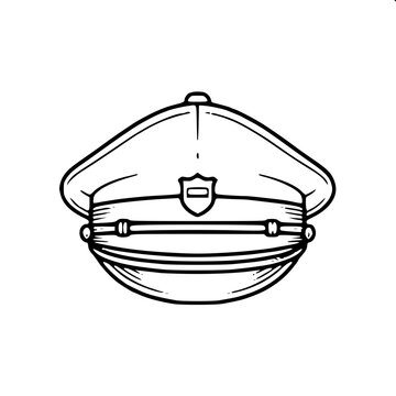 Security Guard Peaked Cap Icon