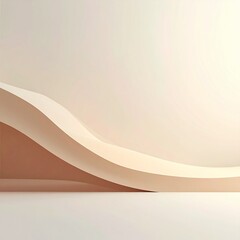 Obraz premium Concept of Growth Upward Gradient Clean Minimal Background Neutral Tones Large Copy Space