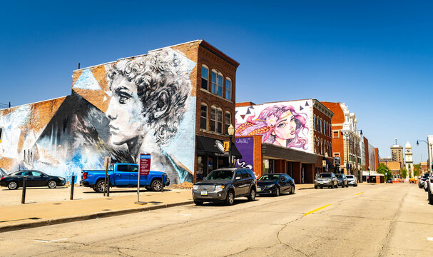 Voices Productions Murals in Downtown Dubuque
