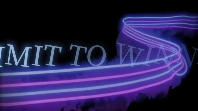 Powerful motivational typography animation featuring elegant white text &ldquo;COMMIT TO WINNING.&rdquo; on deep black background, cinematic motion graphics with bold minimal style, inspiring success mindset conc
