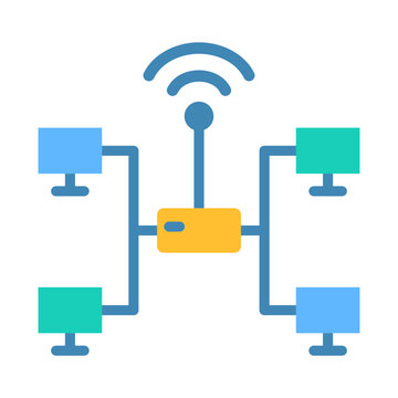 Extranet Icon - Flat Color