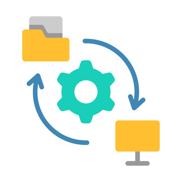 Ftp Icon - Flat Color