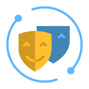 Subnet Mask Icon - Flat Color
