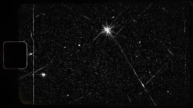 Retro film grain and scratches overlay for vintage cinematic effects