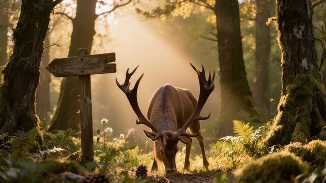 deer in the forest