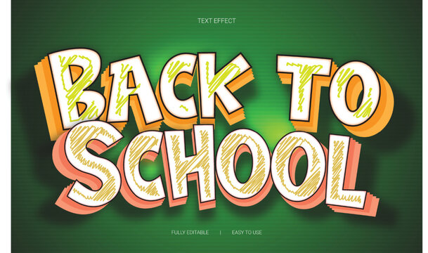 Back to School Text Effect 