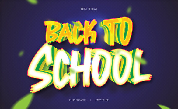 Back to School Text Effect