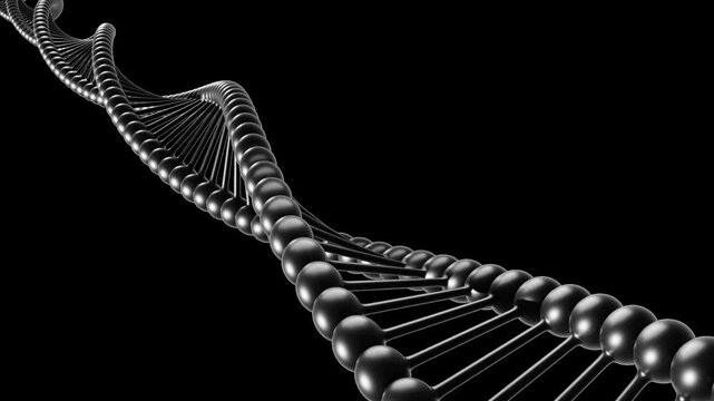 3D Rotating DNA | Alpha Channel