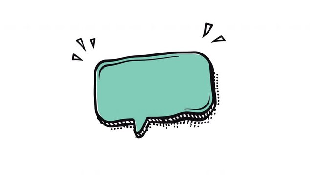 Speech bubble with sparkles, blank, for text, communication concept