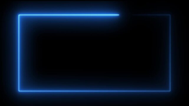 Glowing purple neon rectangular border frame overlay animation,Vibrant red glowing neon rectangular frame on a stark black background,
Minimal frame motion designed for overlay and background visuals.