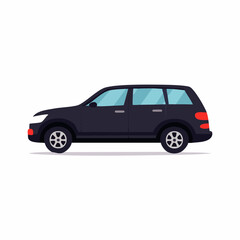 Obraz premium Sophisticated dark SUV with clean window tinting and premium proportions. Targeted at family travel campaigns, luxury real estate lifestyle ads, and high-end automotive security services.