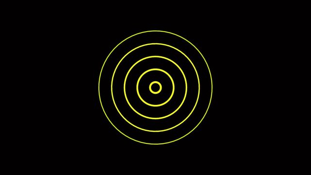 Radio waves concept. network tower produced radio wave concept. 4K Radio waves on black background and features 4k animation video