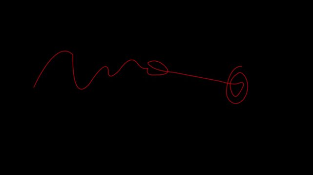 Red Line Journey: A continuous red line dances across a stark black canvas, creating a sense of dynamic movement and abstract artistry, red arrow, Archer, aim, target