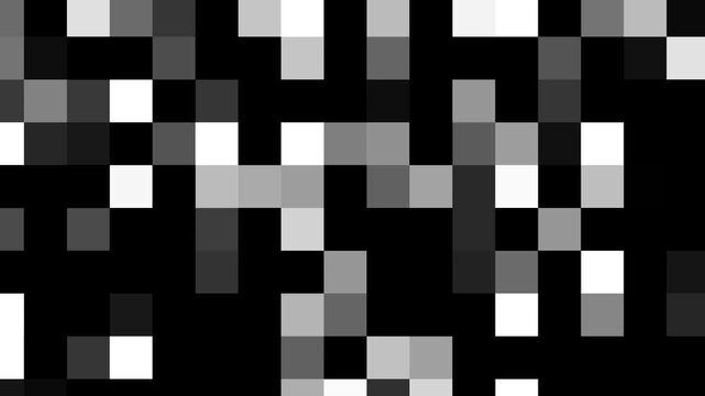Abstract mosaic blur censored animation 4K,Pixel censored with mosaic pattern animation.
Black and white blocks shifting and changing in a dynamic animation. animated abstract mosaic censored bg.